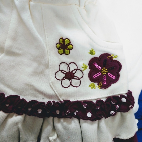 Embroidered Top & Skirt with Beret NWT - Picture 3 of 8